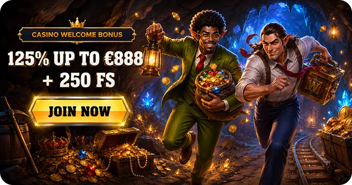 Wintino welcome bonus 125% up to β¬888 + 250 FS